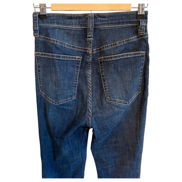 Free People We The Free Irreplaceable Button Fly High Waist Flared Jeans Blue 25 - Picture 5 of 9